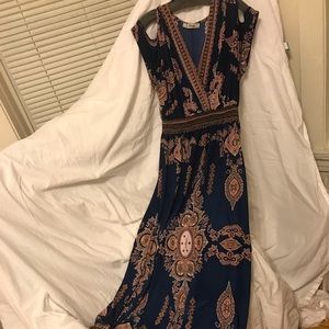 Bohemian Asian floorlength dress
